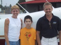 Jenny, Maclane, and Larry (2nd leg pilot)...