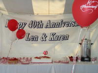 Karen and Len's 40th anniversary�