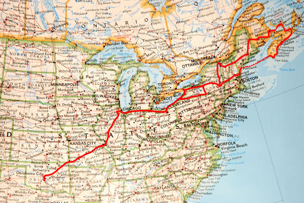 Trip route...