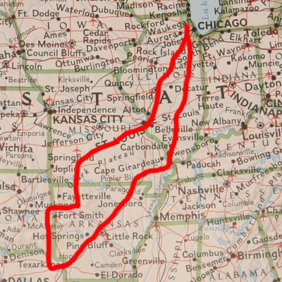 Trip route...